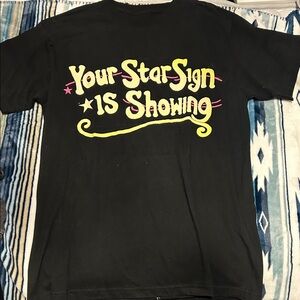 LUX BLK EXCLUSIVE Unisex Star sign is Showing Astrology Graphic Tee M